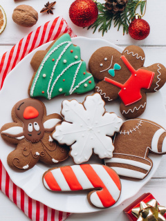 Das Homemade Christmas Cookies Wallpaper 240x320