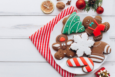 Das Homemade Christmas Cookies Wallpaper 480x320