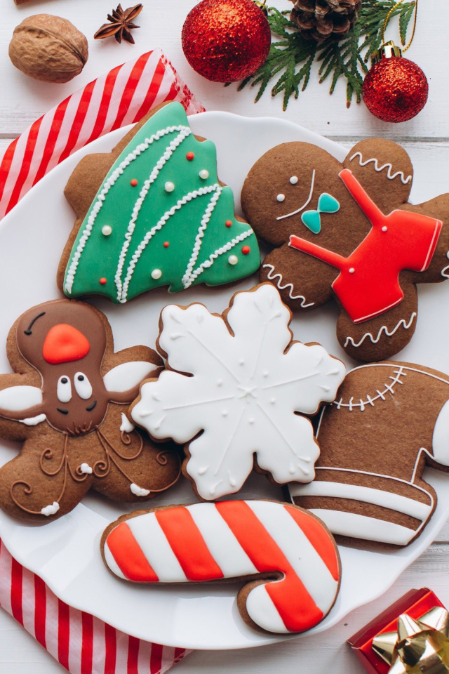 Sfondi Homemade Christmas Cookies 640x960