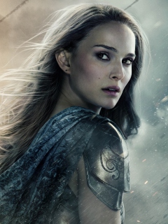 Natalie Portman In Thor 2 wallpaper 240x320