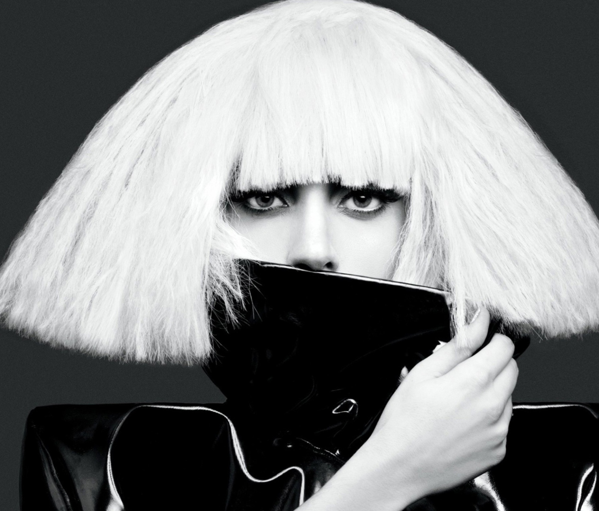 Screenshot №1 pro téma Lady Gaga Black And White 1200x1024