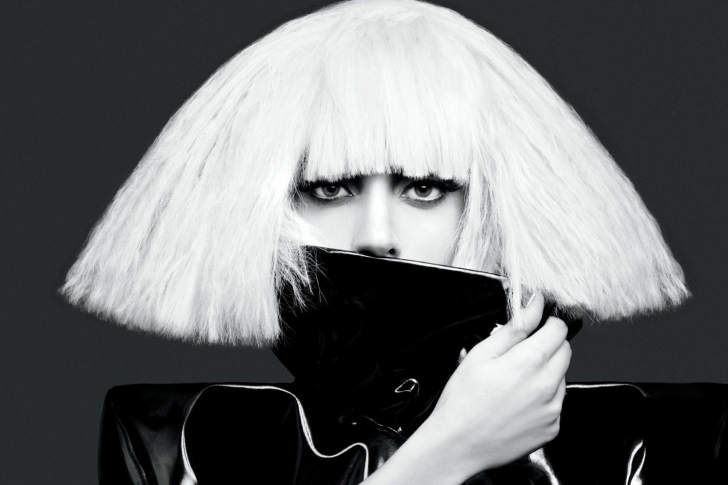 Sfondi Lady Gaga Black And White