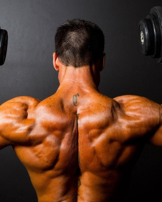 Athlete With Dumbbells In Gym - Obrázkek zdarma pro Nokia C2-01