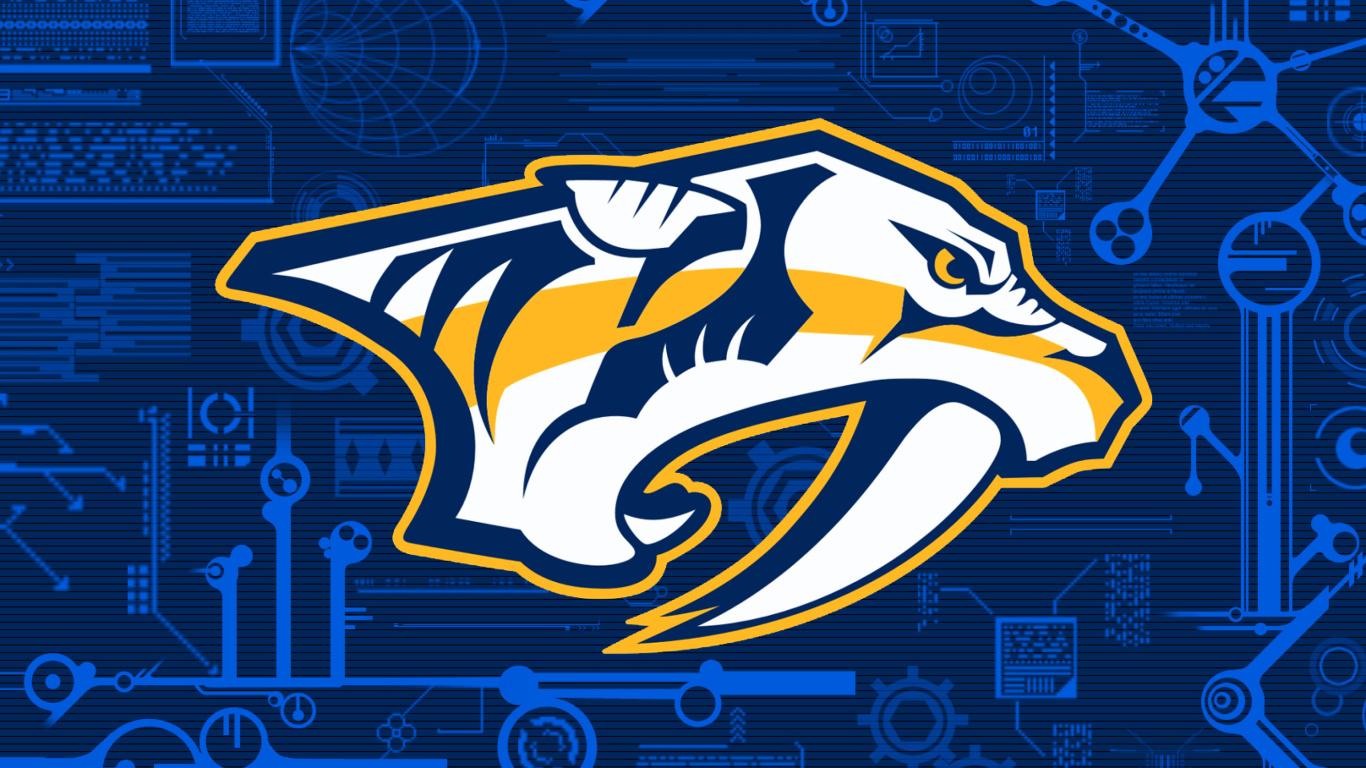 Обои Nashville Predators Wallpaper 1366x768