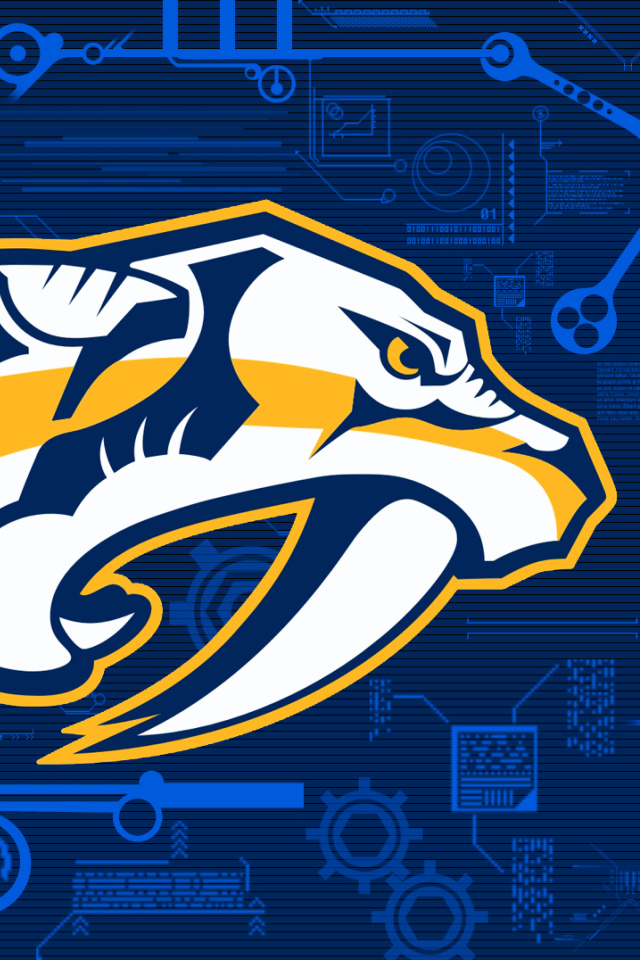 Обои Nashville Predators Wallpaper 640x960