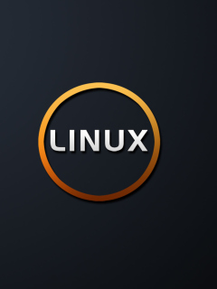 Linux OS Black wallpaper 240x320