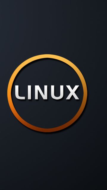 Fondo de pantalla Linux OS Black 360x640