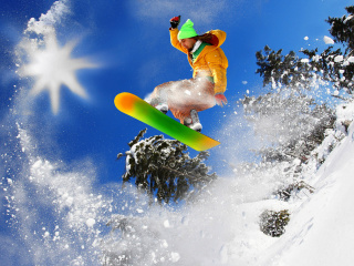 Screenshot №1 pro téma Extreme snow slope 320x240