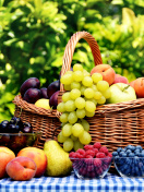 Fondo de pantalla Organic Fruit Gift Basket 132x176