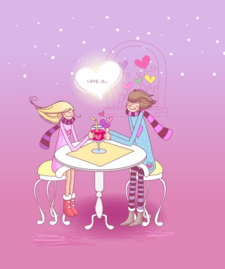 Love Is - Obrázkek zdarma pro iPhone 5