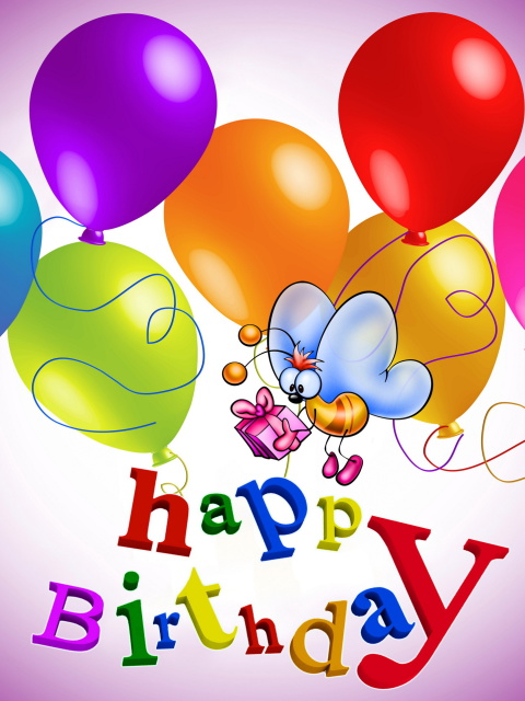 Happy Birthday wallpaper 480x640