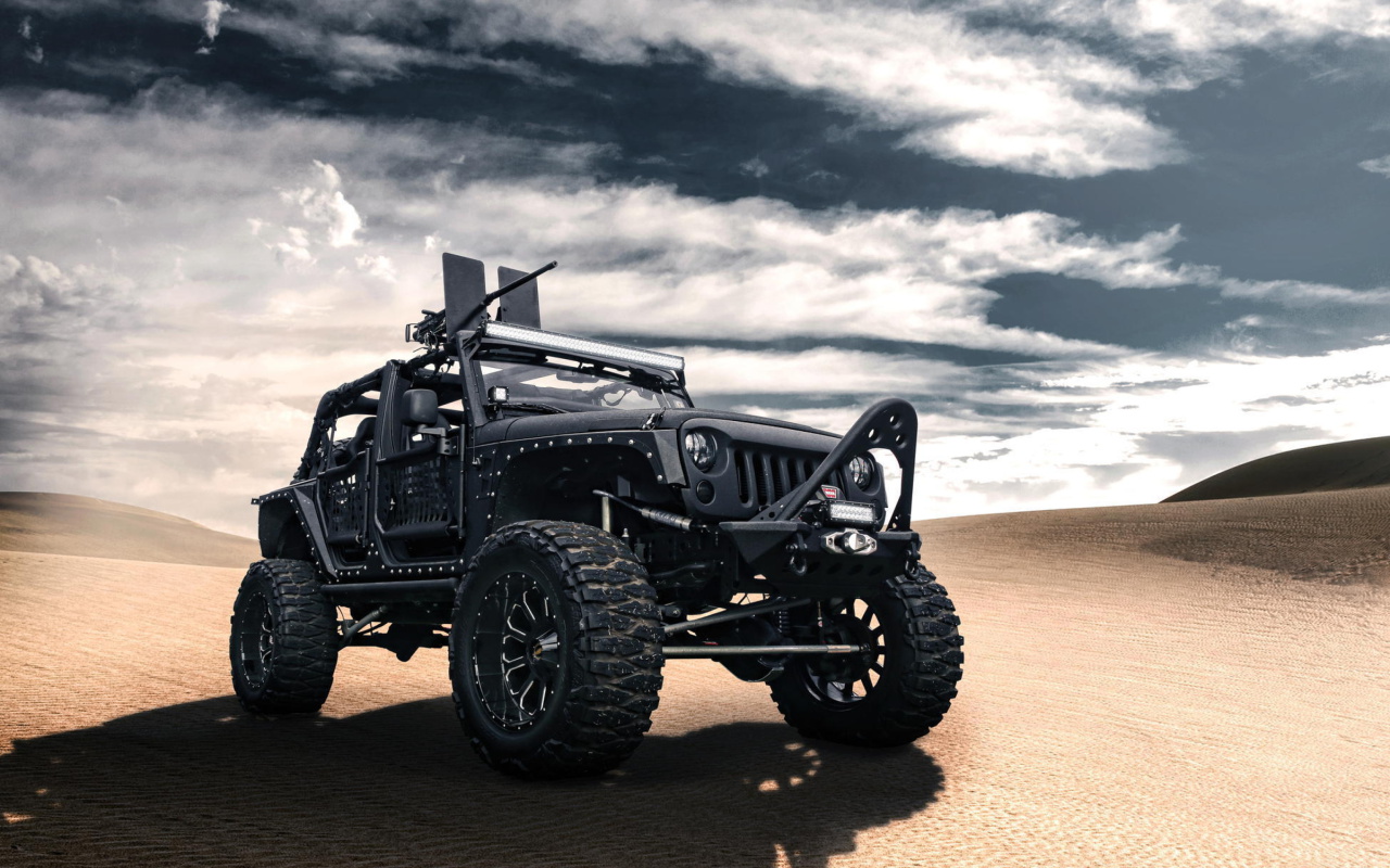 Das Jeep Wrangler for Army Wallpaper 1280x800