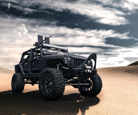 Jeep Wrangler for Army wallpaper 480x400