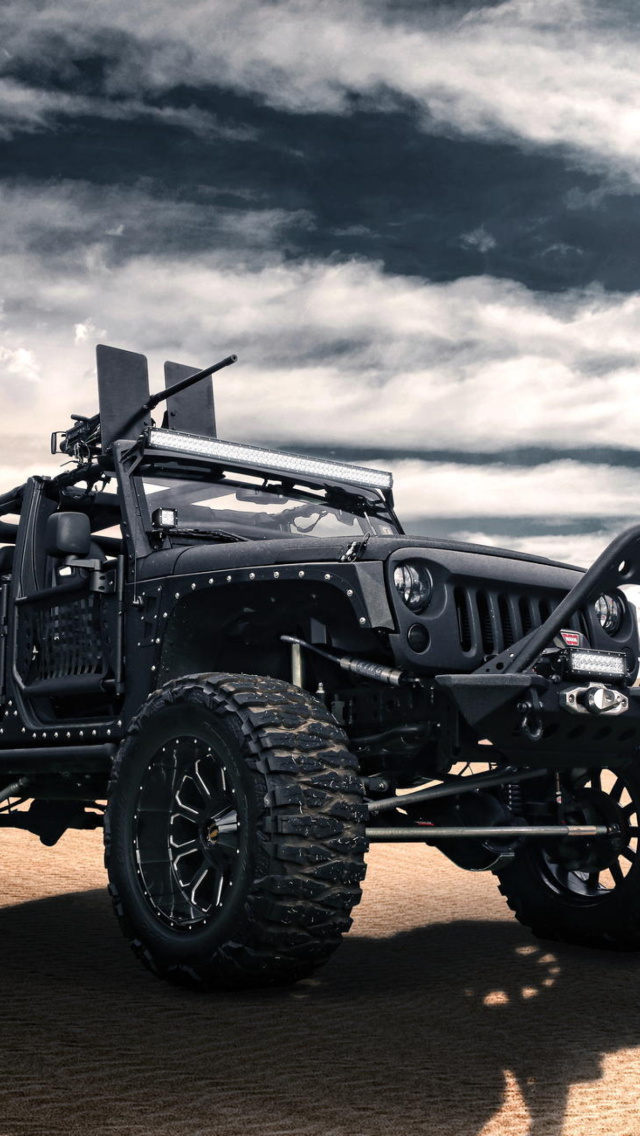 Jeep Wrangler for Army wallpaper 640x1136