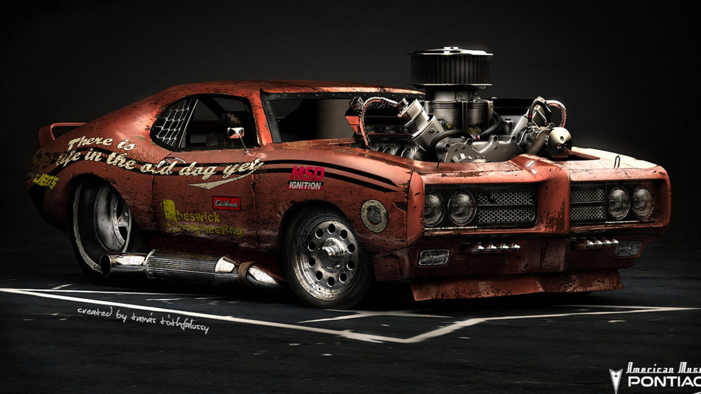 Screenshot №1 pro téma Pontiac GTO Monster 1366x768