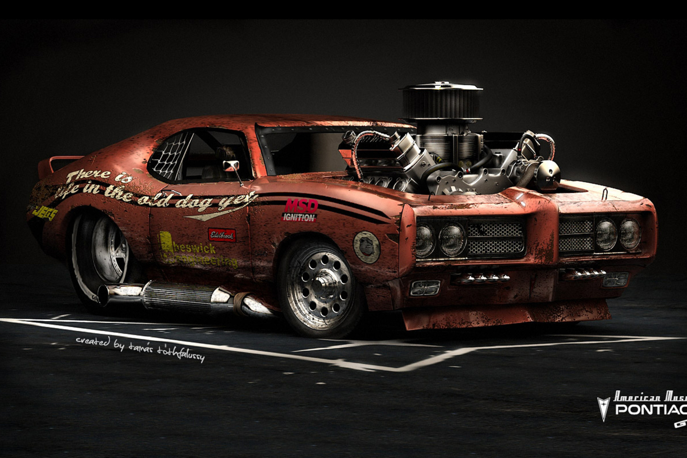 Screenshot №1 pro téma Pontiac GTO Monster 2880x1920