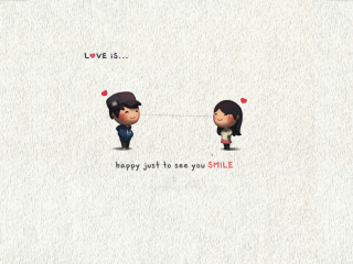 Sfondi Love Is Happy Just To See You Smile 320x240