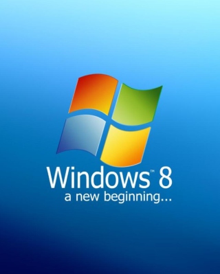 A New Beginning Windows 8 - Obrázkek zdarma pro 320x480