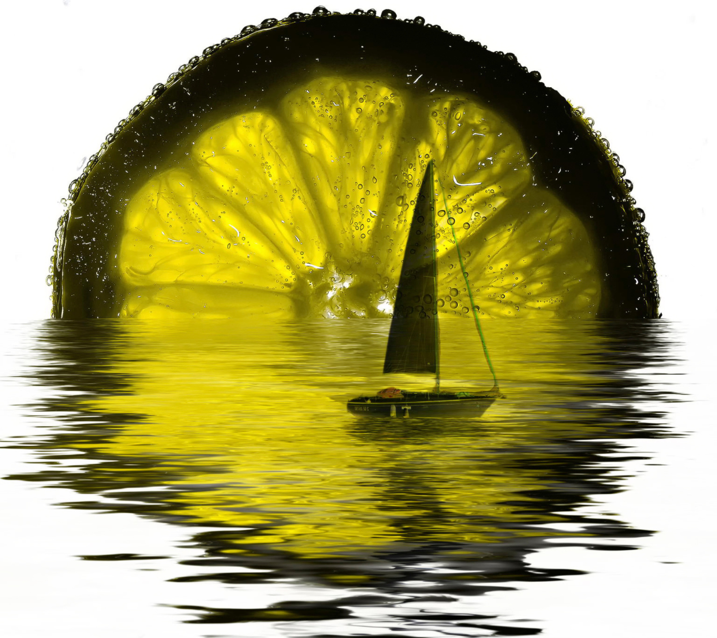 Fondo de pantalla Lime Boat 1440x1280