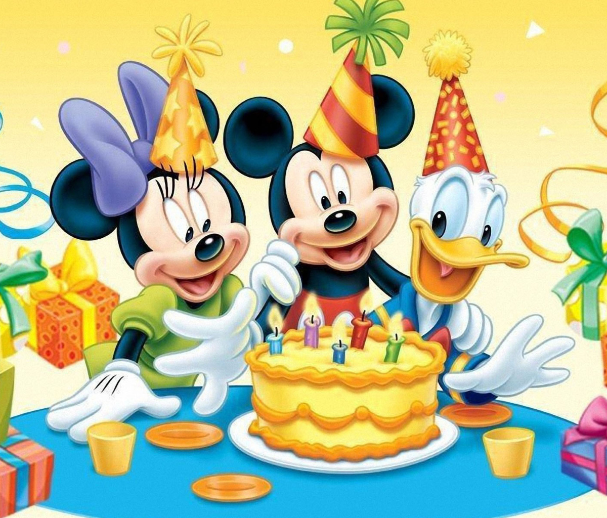 Fondo de pantalla Mickey Mouse Birthday 1200x1024