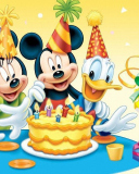 Screenshot №1 pro téma Mickey Mouse Birthday 128x160