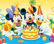 Mickey Mouse Birthday wallpaper 176x144