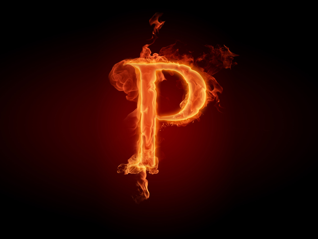 Das Letter P Wallpaper 1024x768