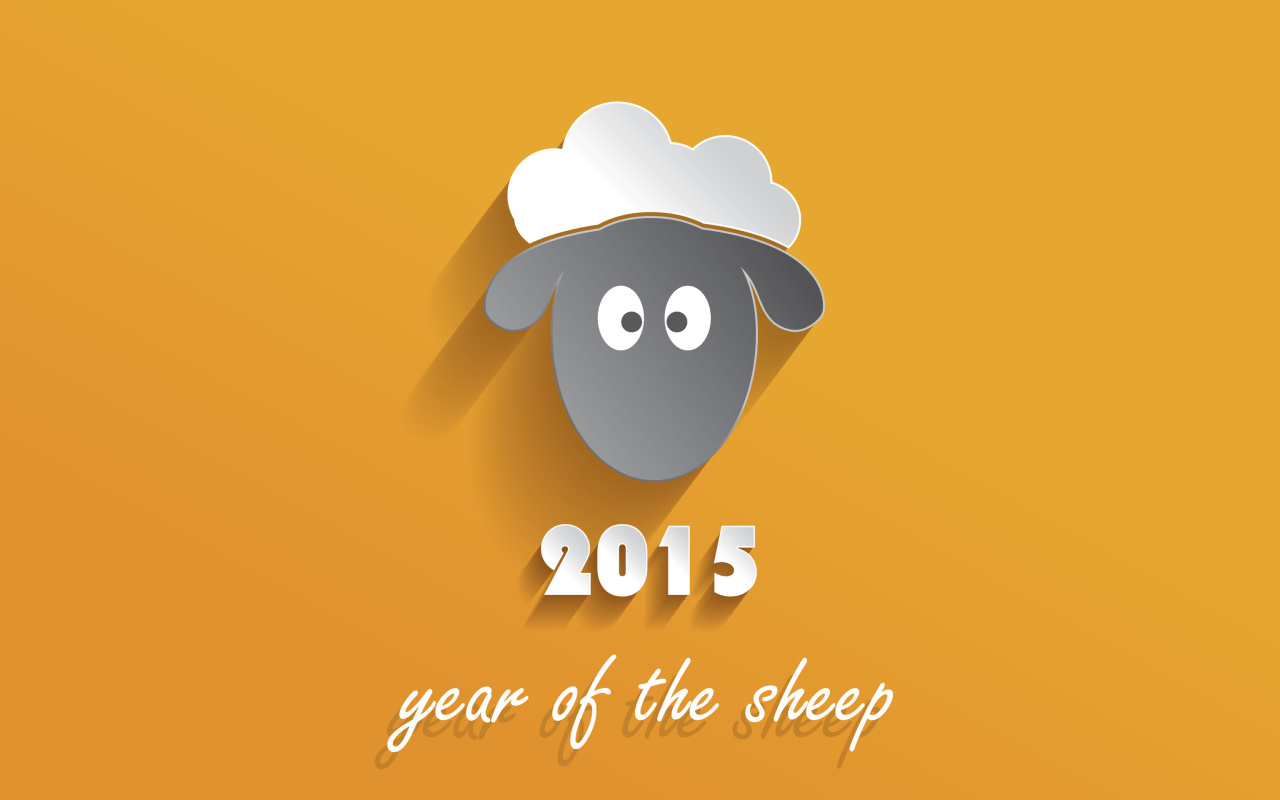Das Year of the Sheep 2015 Wallpaper 1280x800