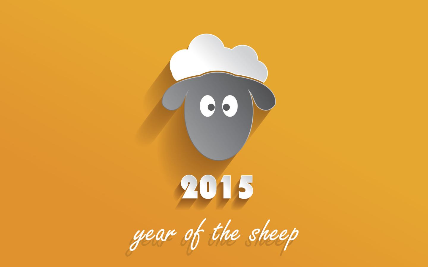 Screenshot №1 pro téma Year of the Sheep 2015 1440x900