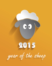 Year of the Sheep 2015 wallpaper 176x220