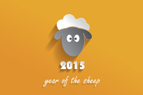 Обои Year of the Sheep 2015 480x320