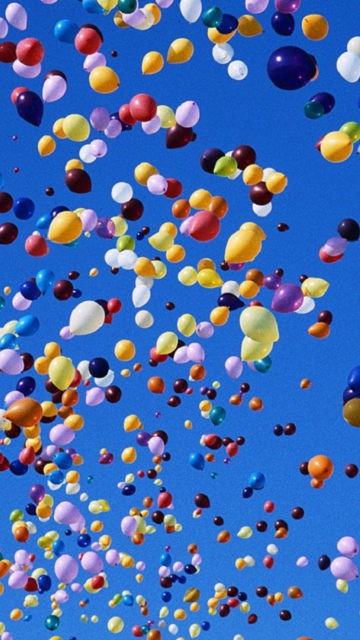 Screenshot №1 pro téma Colorful Balloons In Blue Sky 360x640