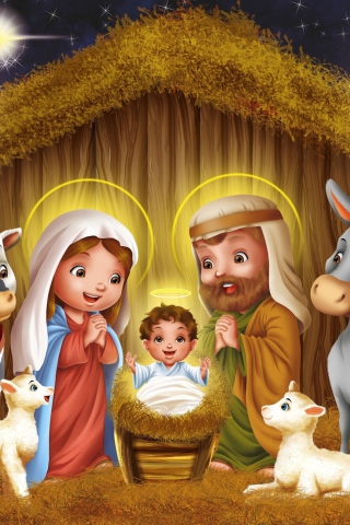Screenshot №1 pro téma Baby Christ Is Born 320x480