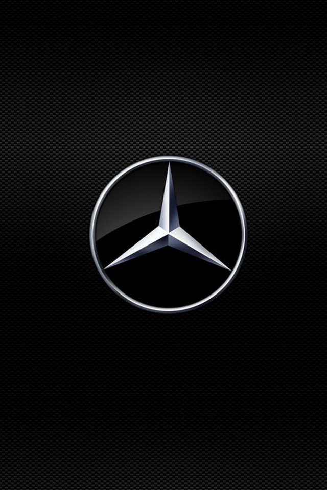 Fondo de pantalla Mercedes Logo 640x960
