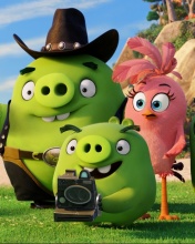 Обои The Angry Birds Movie Pigs 176x220