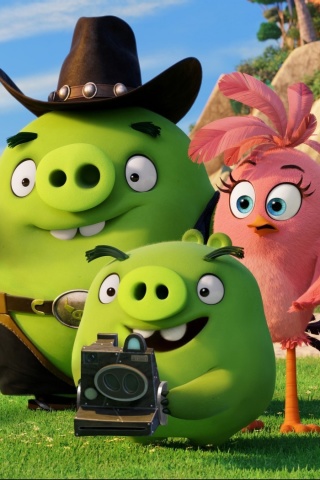 Fondo de pantalla The Angry Birds Movie Pigs 320x480