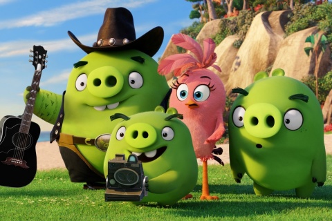 Fondo de pantalla The Angry Birds Movie Pigs 480x320