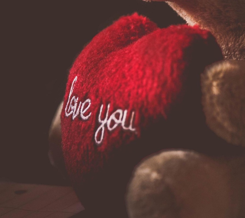 Das Love You Plush Bear Wallpaper 960x854