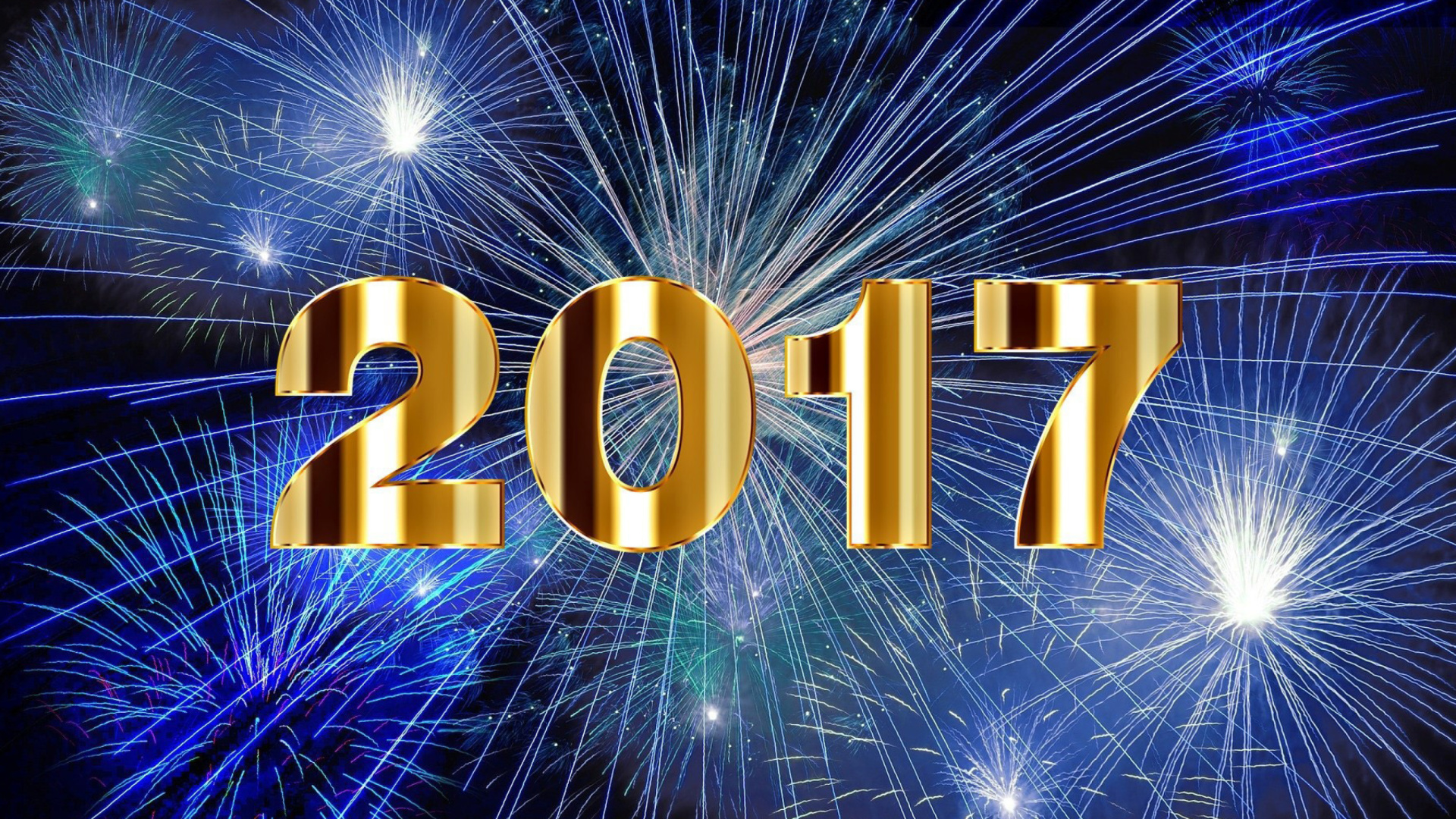 Screenshot №1 pro téma 2017 New Year Holiday fireworks 1920x1080