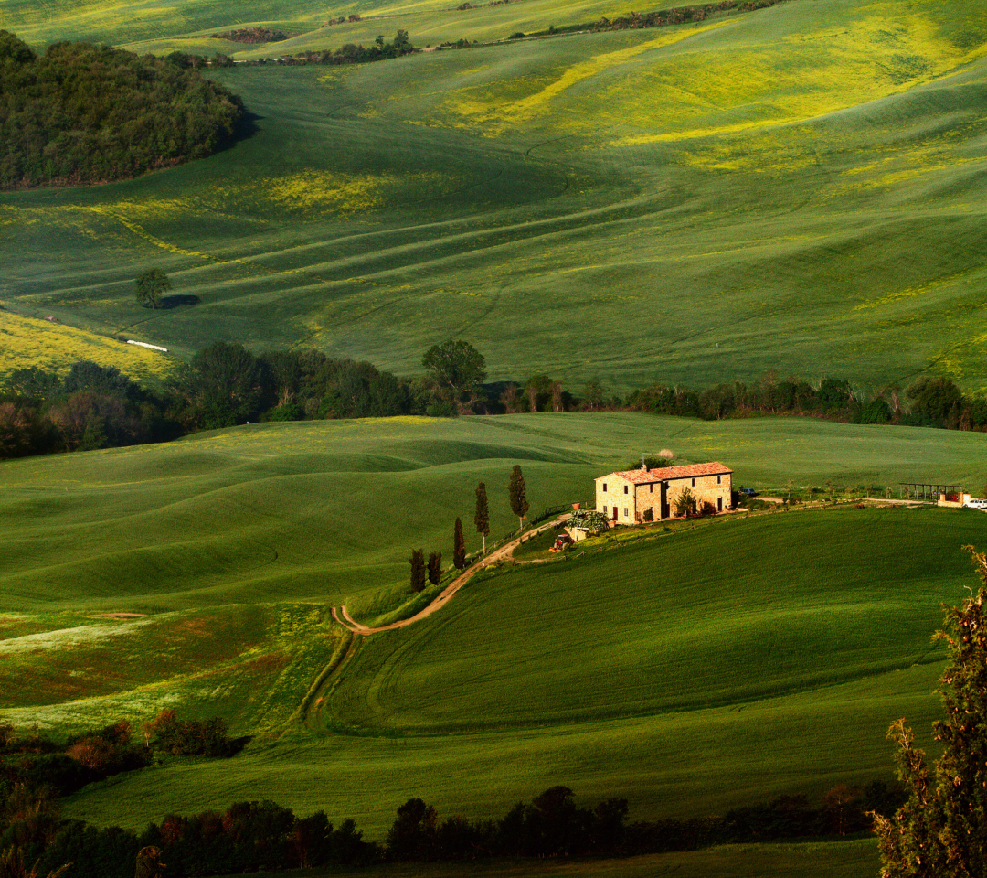 Fondo de pantalla Tuscany Fields 1080x960