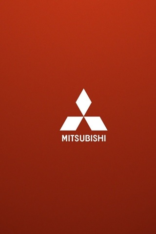 Fondo de pantalla Mitsubishi logo 320x480