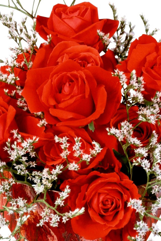 Fondo de pantalla Roses Bouquet 320x480