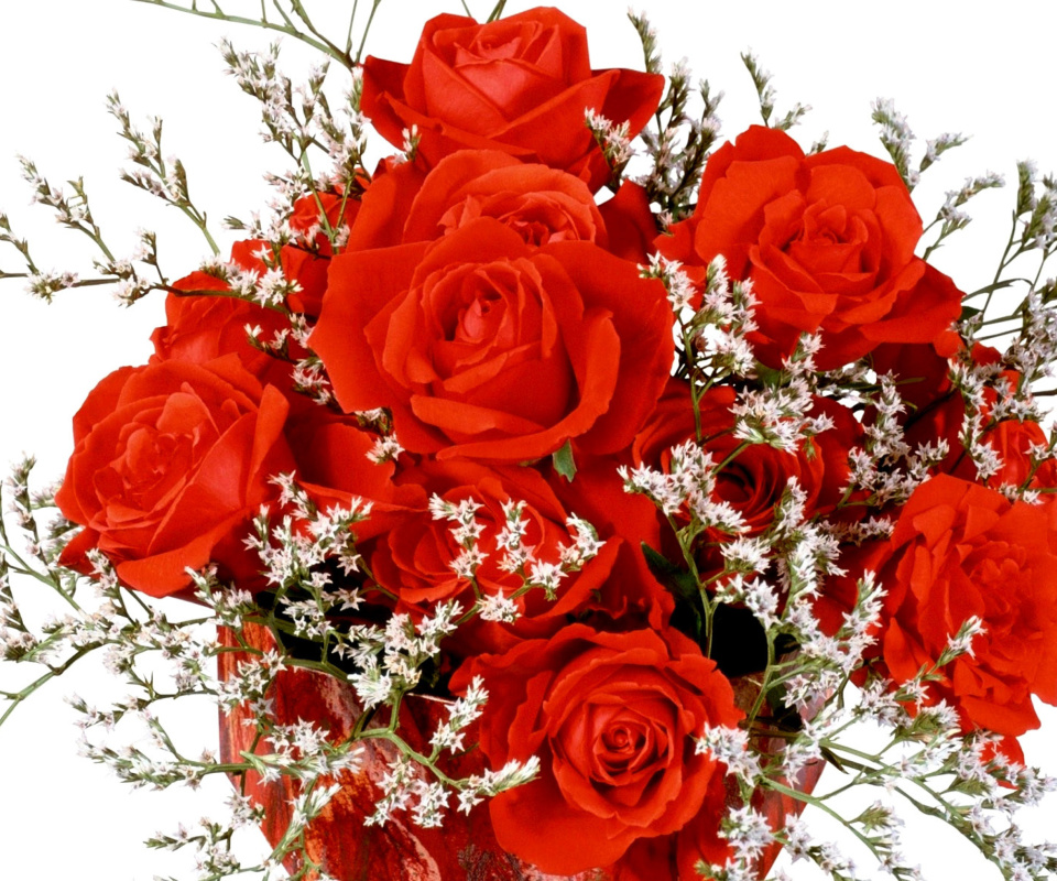 Das Roses Bouquet Wallpaper 960x800