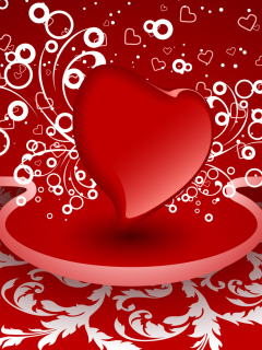Fondo de pantalla Valentine Heart 240x320