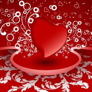 Valentine Heart papel de parede para celular para iPad 3