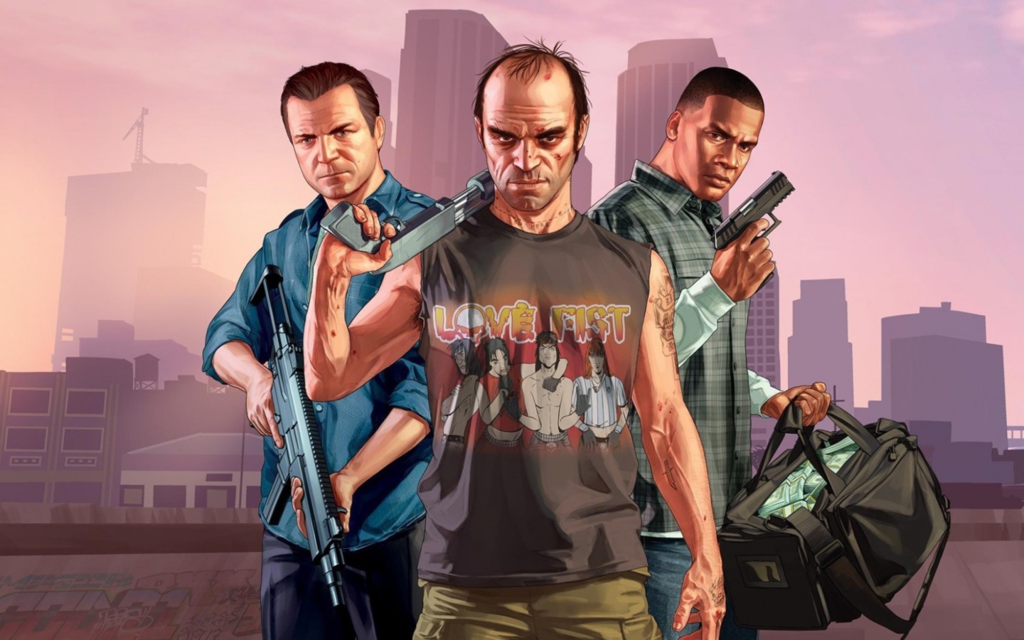 Screenshot №1 pro téma Grand Theft Auto V Band 1440x900