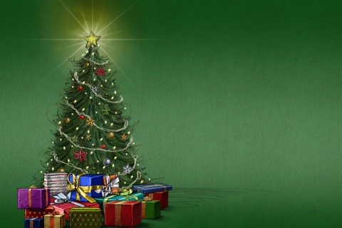Fondo de pantalla Christmas Tree 480x320