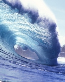 Das Blue Ocean Wave Wallpaper 128x160