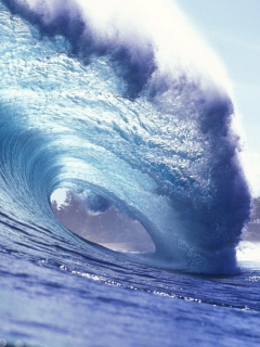 Blue Ocean Wave screenshot #1 240x320