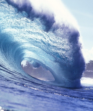 Blue Ocean Wave - Obrázkek zdarma pro Nokia Asha 305